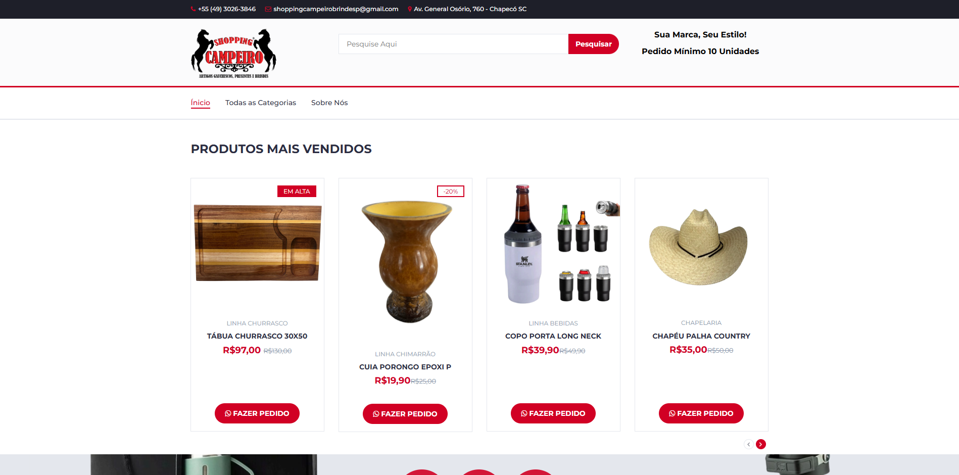 Prévia do projeto Sagrav Site